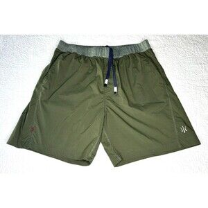 Rhone Athletic Shorts Mens X-Large 7" Inseam Cargo Green Stretch Workout Running